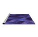 Sideview of Machine Washable Transitional Denim Dark Blue Rug, wshpat2385pur