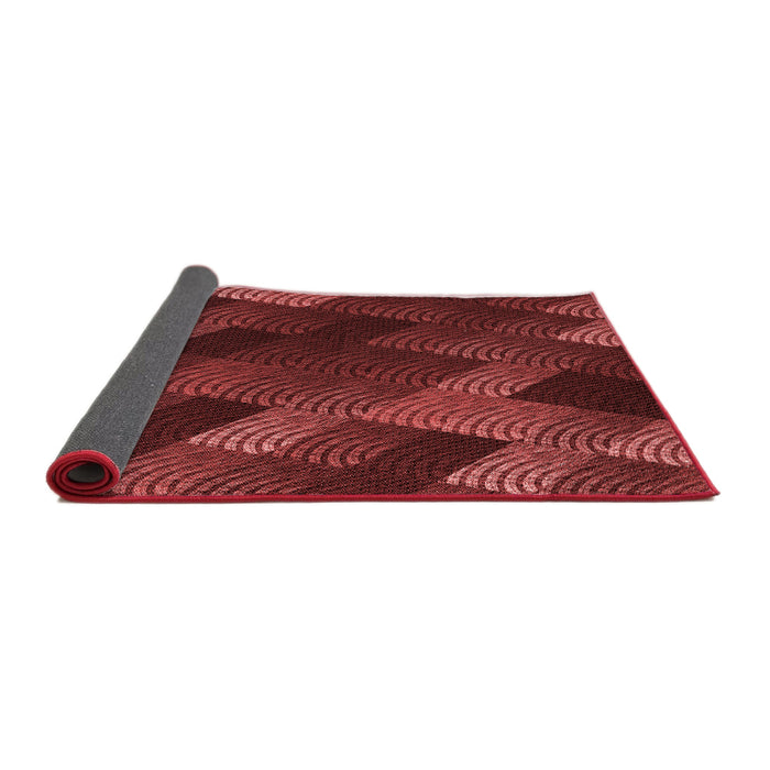 Thickness of Patterned Red Rug, pat2385rd