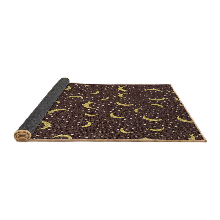 Thickness of Patterned Brown Rug, pat2386brn