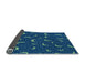 Thickness of Patterned Blueberry Blue Rug, pat2386lblu