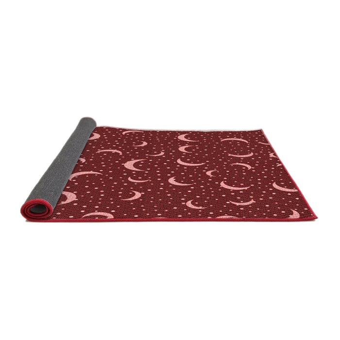 Thickness of Patterned Red Rug, pat2386rd