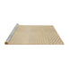 Sideview of Machine Washable Transitional Vanilla Gold Rug, wshpat2389brn