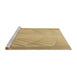 Sideview of Machine Washable Transitional Cinnamon Brown Rug, wshpat239brn