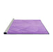 Sideview of Machine Washable Transitional Purple Rug, wshpat239pur