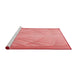 Sideview of Machine Washable Transitional Pastel Pink Rug, wshpat239rd