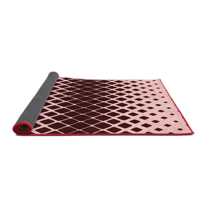 Thickness of Patterned Pink Rug, pat2390rd