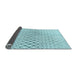Thickness of Patterned Electric Blue Rug, pat2391lblu