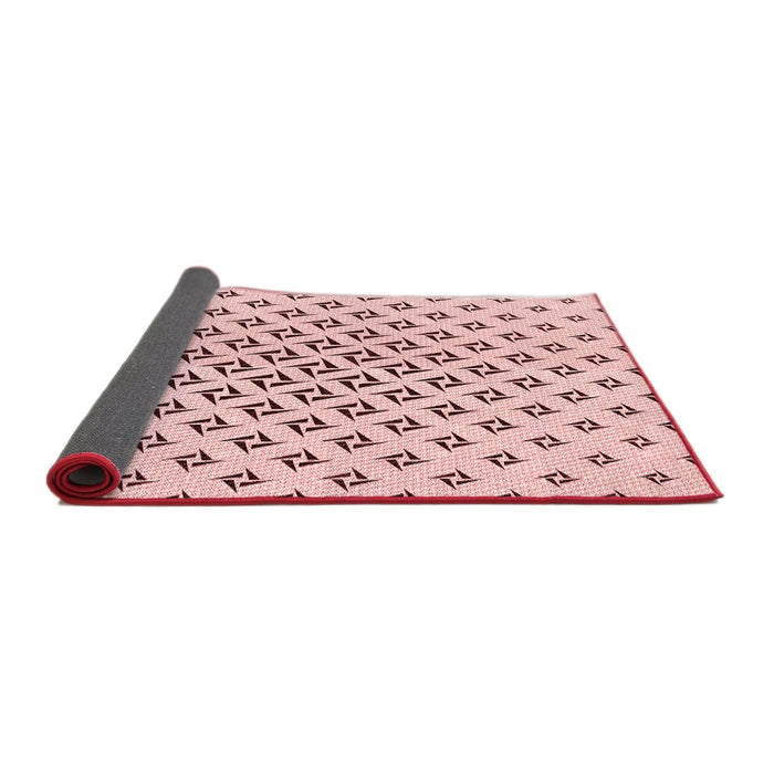 Thickness of Patterned Pink Rug, pat2393rd