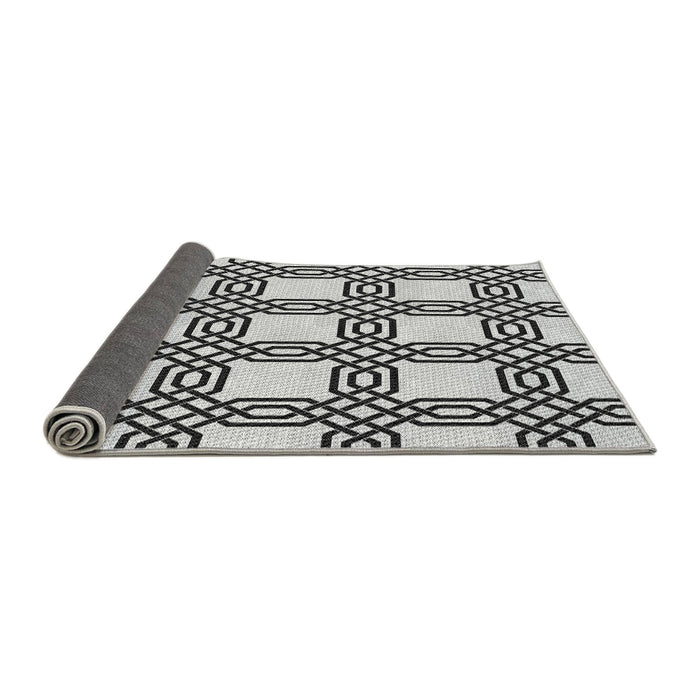 Thickness of Patterned Platinum Gray Rug, pat2394gry