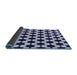 Thickness of Patterned Night Blue Rug, pat2395blu