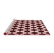 Sideview of Machine Washable Transitional Pink Rug, wshpat2395rd