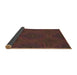 Thickness of Patterned Sienna Brown Rug, pat2396brn