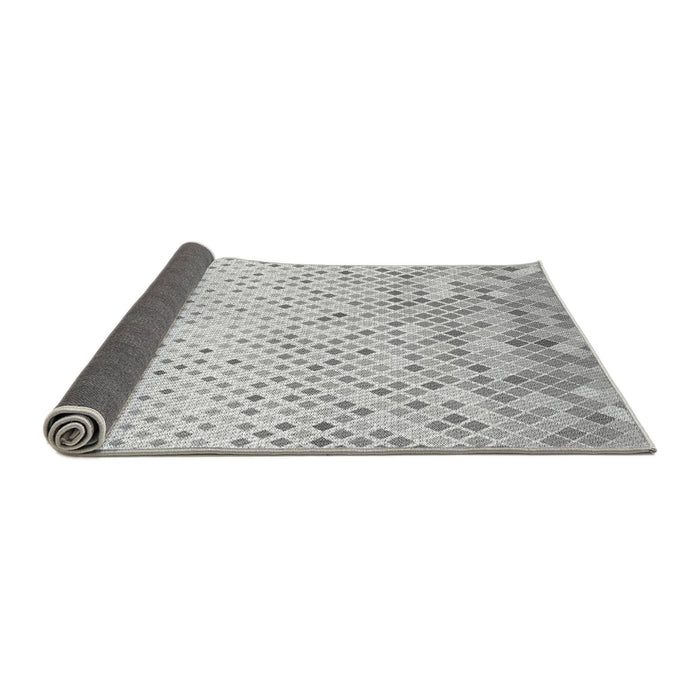 Thickness of Patterned Platinum Gray Rug, pat2398gry