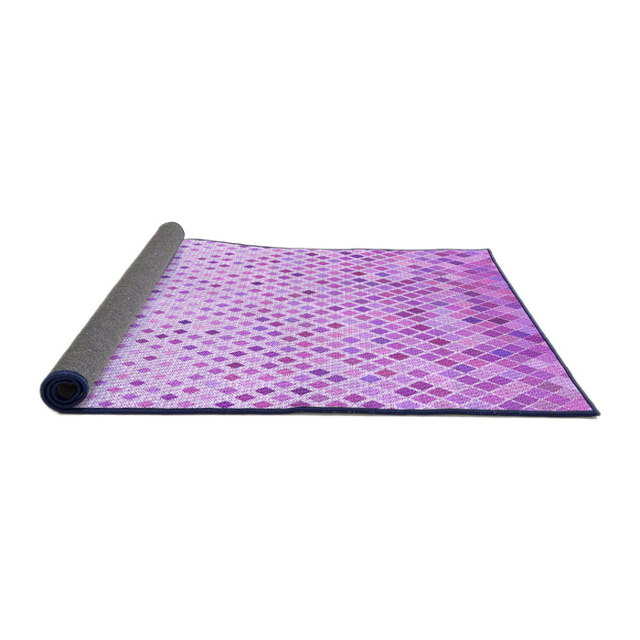 Thickness of Patterned Blossom Pink Rug, pat2398pur