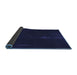 Thickness of Patterned Night Blue Rug, pat24blu