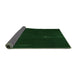 Thickness of Patterned Deep Emerald Green Rug, pat24grn