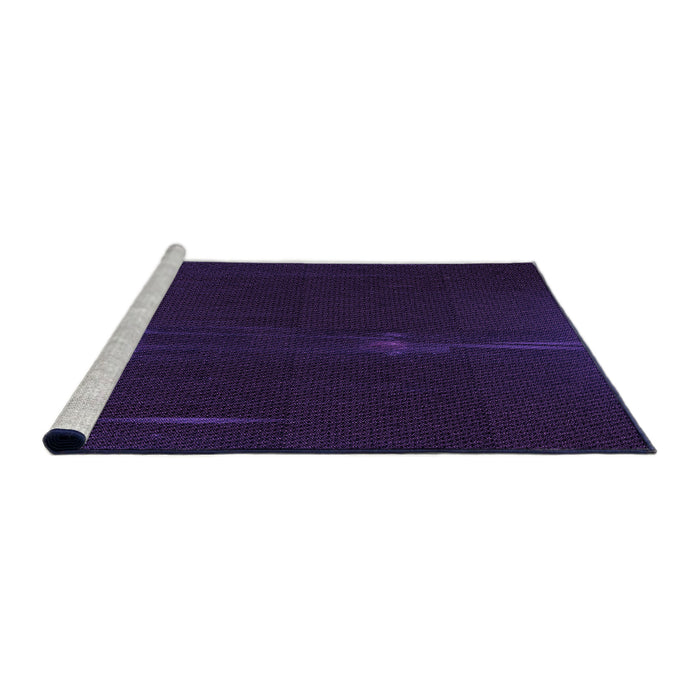 Sideview of Machine Washable Transitional Bright Purple Rug, wshpat24pur