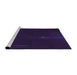 Sideview of Machine Washable Transitional Bright Purple Rug, wshpat24pur