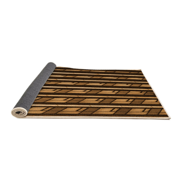 Thickness of Patterned Orange Rug, pat240org