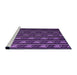 Sideview of Machine Washable Transitional Purple Rug, wshpat240pur