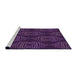 Sideview of Machine Washable Transitional Dark Orchid Purple Rug, wshpat2400pur