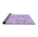 Thickness of Patterned Blossom Pink Rug, pat2402pur