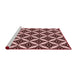 Sideview of Machine Washable Transitional Pink Rug, wshpat2404rd