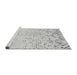 Sideview of Machine Washable Transitional Platinum Gray Rug, wshpat2405gry