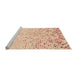 Sideview of Machine Washable Transitional Orange Rug, wshpat2405org