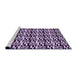 Sideview of Machine Washable Transitional Dark Purple Rug, wshpat2406pur