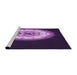 Sideview of Machine Washable Transitional Purple Rug, wshpat241pur