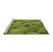 Sideview of Machine Washable Transitional Pistachio Green Rug, wshpat2410brn