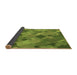 Thickness of Patterned Pistachio Green Rug, pat2410brn