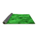 Thickness of Patterned Lime Green Rug, pat2410grn