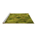 Sideview of Machine Washable Transitional Olive Green Rug, wshpat2410org