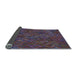 Thickness of Patterned Plum Purple Rug, pat2411lblu