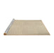 Sideview of Machine Washable Transitional Moccasin Beige Rug, wshpat2413brn