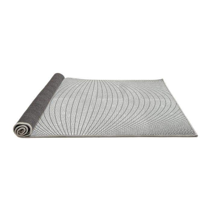 Thickness of Patterned Platinum Gray Rug, pat2413gry