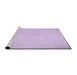 Sideview of Machine Washable Transitional Bright Lilac Purple Rug, wshpat2413pur