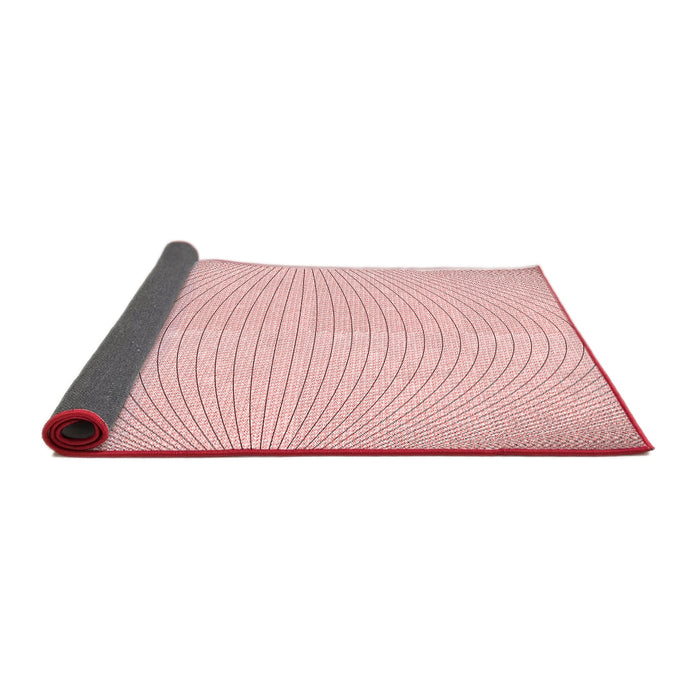 Thickness of Patterned Pink Rug, pat2413rd