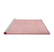 Sideview of Machine Washable Transitional Pink Rug, wshpat2413rd