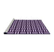 Sideview of Machine Washable Transitional Bright Lilac Purple Rug, wshpat2414pur