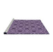 Sideview of Machine Washable Transitional Dark Purple Rug, wshpat2415pur