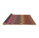 Thickness of Patterned Bronze Brown Rug, pat2417brn