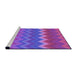 Sideview of Machine Washable Transitional Crimson Purple Rug, wshpat2417pur