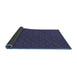 Thickness of Patterned Night Blue Rug, pat2418blu