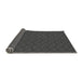 Thickness of Patterned Charcoal Black Rug, pat2418gry