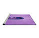 Sideview of Machine Washable Transitional Violet Purple Rug, wshpat242pur