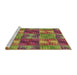 Sideview of Machine Washable Transitional Brown Rug, wshpat2421brn