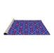 Sideview of Machine Washable Transitional Bright Purple Rug, wshpat2422pur